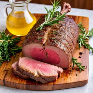 Ростбиф с чесночным маслом и прованскими травами