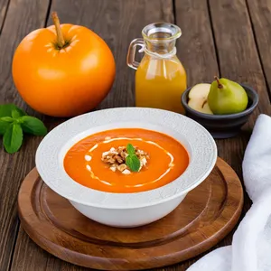 Сальморехо с грушей и грецкими орехами