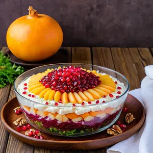 Сельдь под шубой с гранатом и грецкими орехами