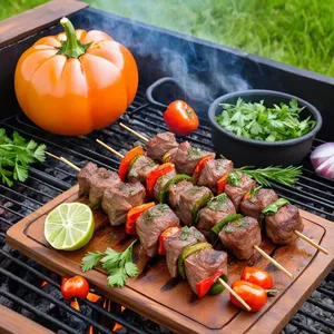 Шашлык из баранины с розмарином и чесноком