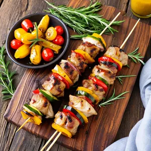 Шашлык из кролика с горчицей и розмарином