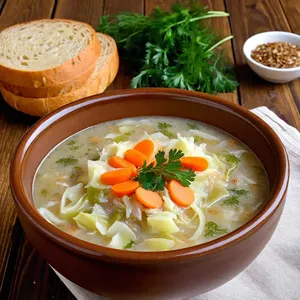 Щи с карамелизированным луком и тмином