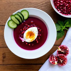 Свекольник с гранатом и кинзой