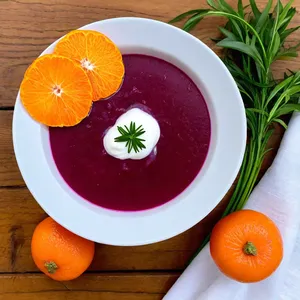 Свекольник с мандарином и тархуном