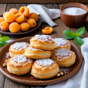 Сырные конвертики с курагой и фундуком