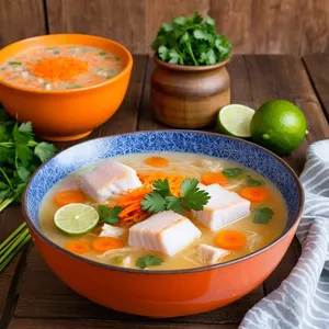 Уха из трески с кокосом и лемонграссом