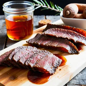 Вяленая говядина с медом и мускатным орехом