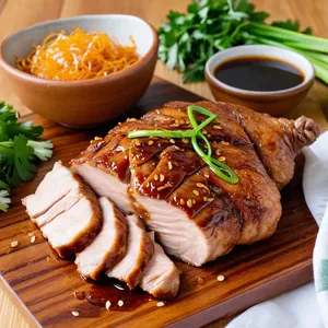 Вяленая курица с имбирем и соевым соусом
