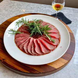 Вяленый говяжий карпаччо с розмарином