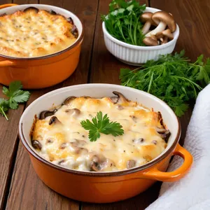 Жюльен с грибами и сыром чеддер